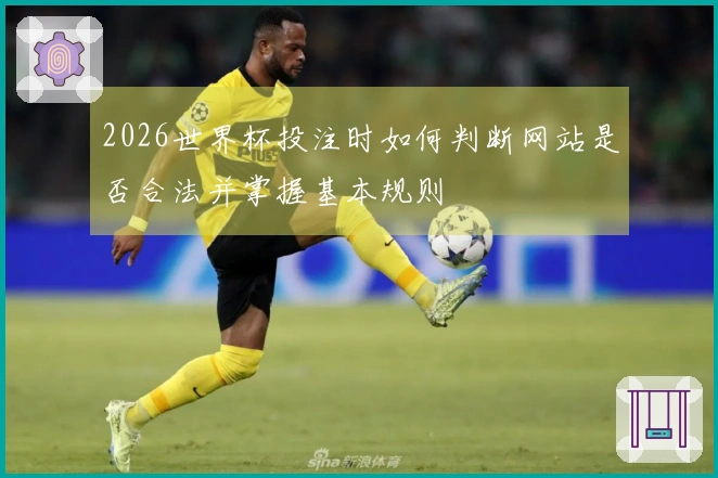 2026世界杯投注时如何判断网站是否合法并掌握基本规则